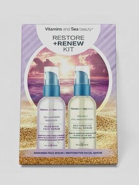 Vitamin Sea Beauty Restore Renew Kit with 2 Products New in Box